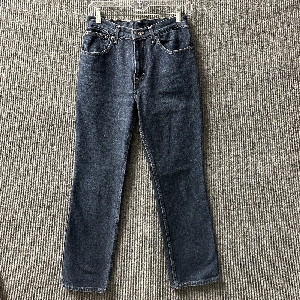 Route 66 Womens Straight‎ Jeans Actual Size W27 Blue Denim Casual High Rise